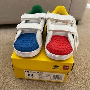 ADIDAS SUPERSTAR X LEGO Shoes Size 8K